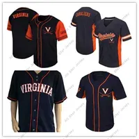 Baseball Jerseys Custom Virginia Cavaliers NCAA College Baseball Jersey Mens Womens Youth Black White Gold Stitched Name and Nmber Mix Order High Quailty