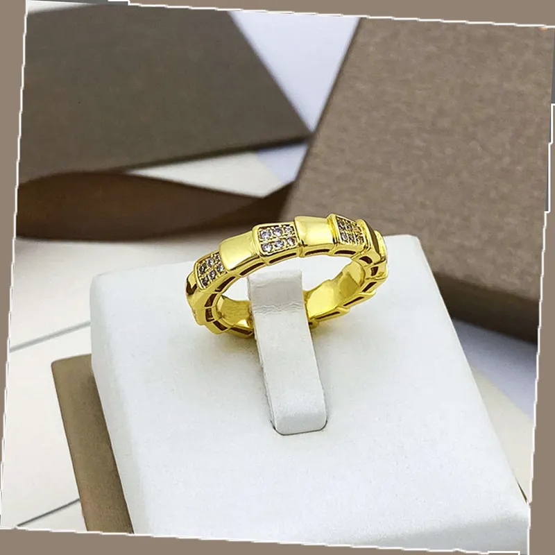 anello vipera 3 colori O anelli anello placcato oro 18 carati geometria anelli intrecciati anello serpente gioielli avvolti gioielli in argento unisex versatili anelli in oro rosa set regalo