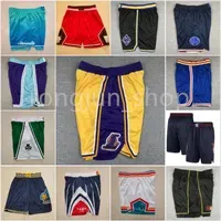 2022 75th Diamond Stitched Basketball Shorts Top Quality White Black Purple Blue Yellow Green Sport Shorts Mens Size S-XXL````Jerseys