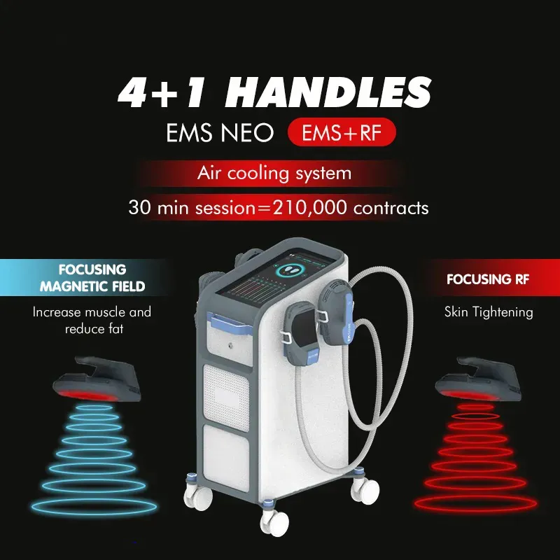 EMS Sculpting Machine 13 Tesla 최신 EMS 무선 주파수 EMSZERO RF 훈련 및 근육 형성 슬리밍 RF 지방 연소 셀룰 라이트 제거 기계