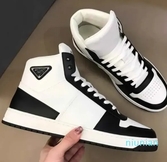 Casual Runner Sports Shoes && Downtown High Top Sneakers Shoes Men Rubber Sole Fabric Patent Leather Men's Wholesale Discount Trainer