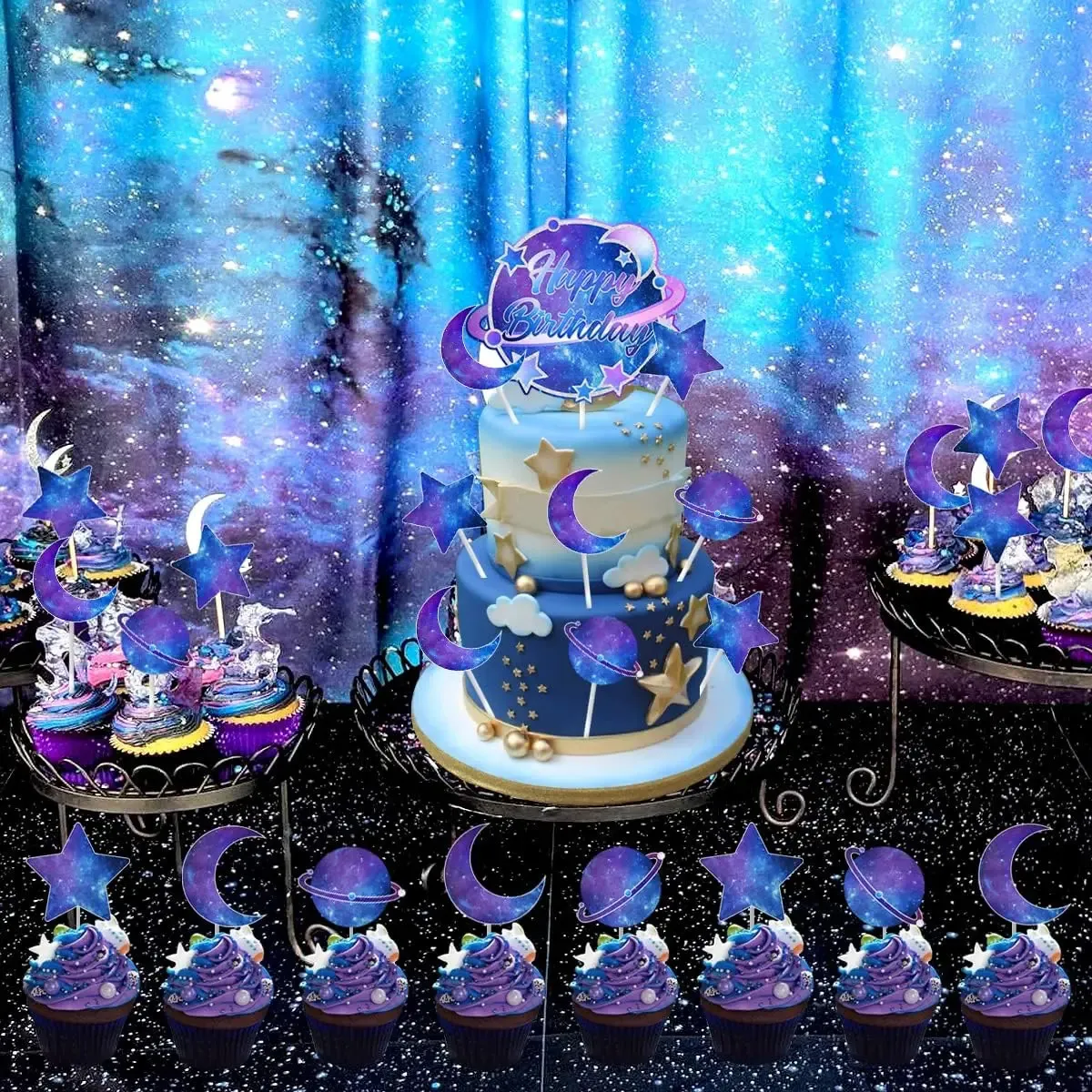 Topper Torta Acrilico 8 Pezzi - Decorazioni Compleanno Per Ragazzi E Ragazze - Foto 4