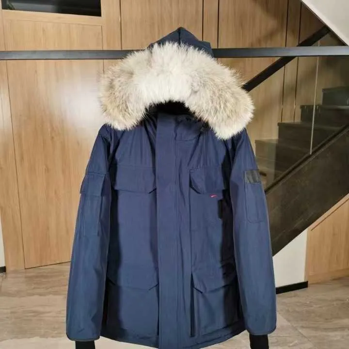 Canadian Expedition 08 Wolf Fur Cip6 Down Parka Extra Thick Mid Length