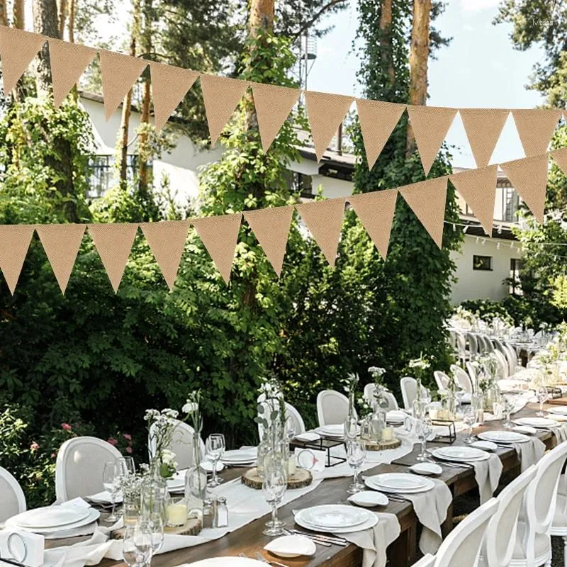 3 Pcs Bannière de Mariage Guirlande de Fanion de Mariage Vintage