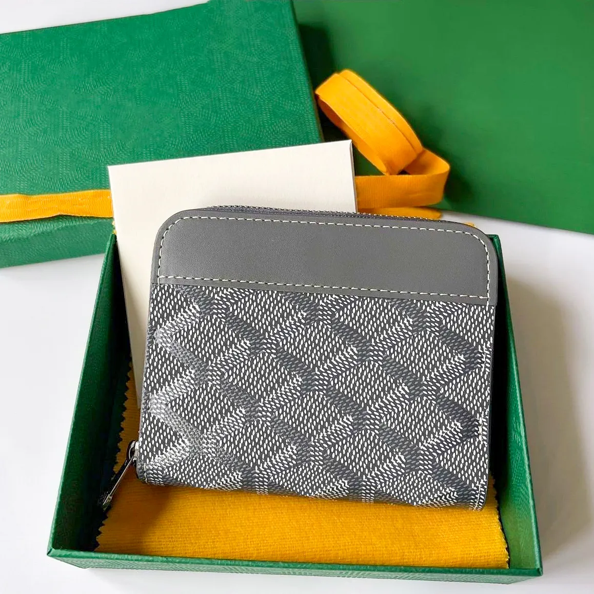 Madeni para fermuar matignon lüks 10a tasarımcı anahtar cüzdan kart tutucular bayanlar erkek kart kasası anahtarlık klasik pasaport sahipleri deri anahtar çantası cep organizatör