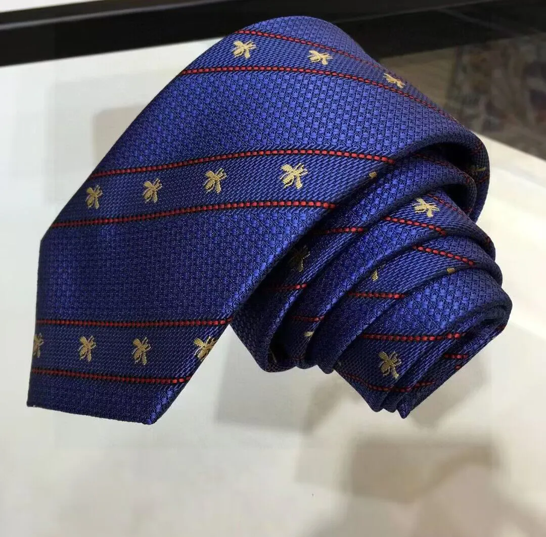 Cravatta da uomo in seta 100% cravatta nera blu Aldult Jacquard Party Wedding Business Design alla moda Cravatte Hawaii