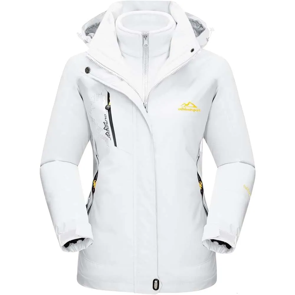 coatwomen dames winterjas 3-in-1 ski-jas waterdicht en winddicht wollen winterjas parka jas sneeuwvrouw jas 27ZQI