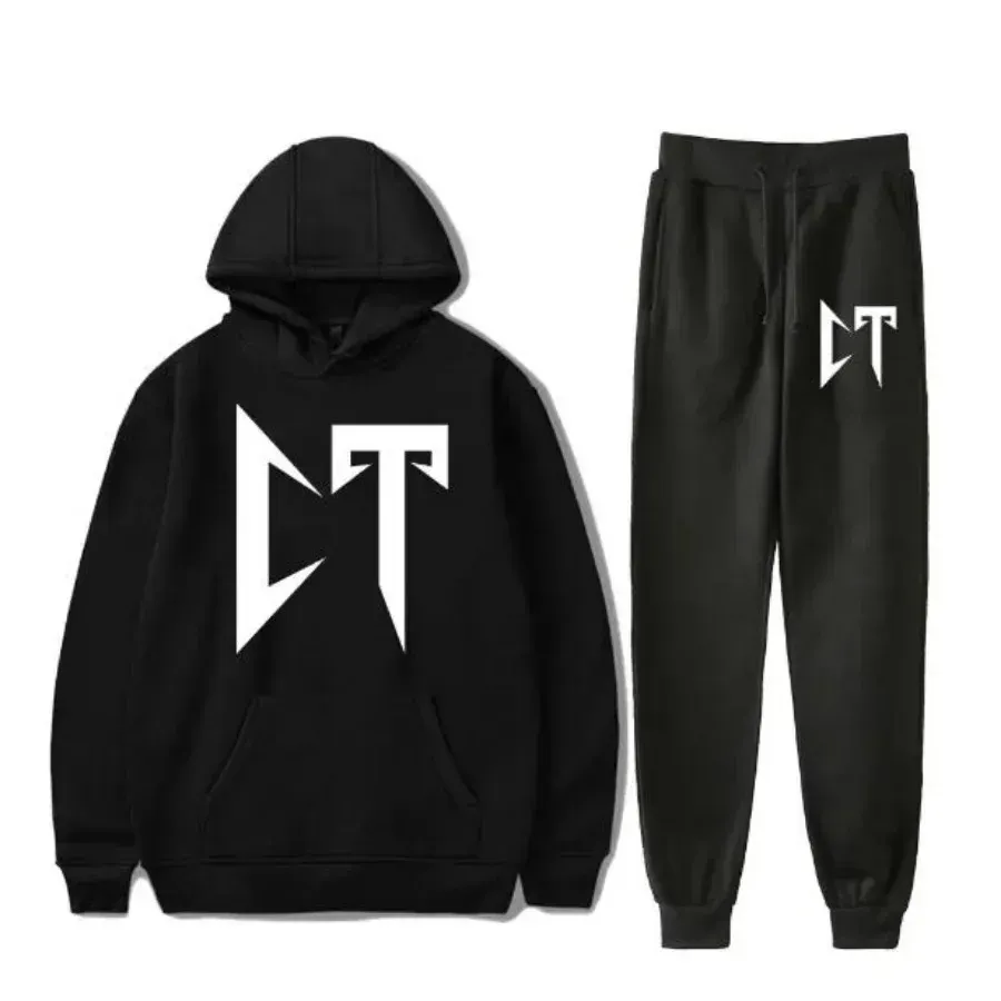 Natanael Cano Corridos Tumbados Concert Tour 2 Piece Set Tracksuit Men Hooded Sweatshirt+Pants Pullover Hoodie Casual Sportwear