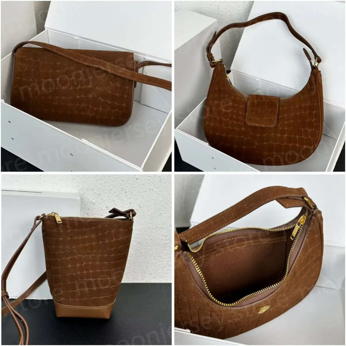 Hochwertige hochwertige Designer -Umhängetaschen Damen Hobo mit Kettenhändbags 30x28.5x8 cm 25554 25575