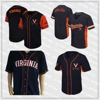 Baseball Jerseys NEW College Baseball Wears Custom Virginia Cavaliers NCAA College Baseball Jersey Mens Womens Youth Black White Gold Stitched Name and Nmber