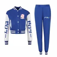 men`s Tracksuits Darling In The Franxx Anime Baseball Jackets Pants Suit Cosplay Zero Two Cute Sweet Girl Women Sportswear Tracksuit Outfits Y6VK#