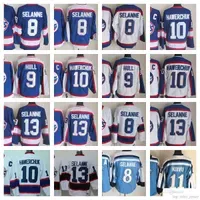 ''Winnipeg''New Retro Ice Hockey Jerseys 8 Teemu Selanne 13 Teemu Selanne 10 Dale Hawerchuk 9 Bobby Hull 11 Koivu 27 Teppo Numminen Stitched Jersey