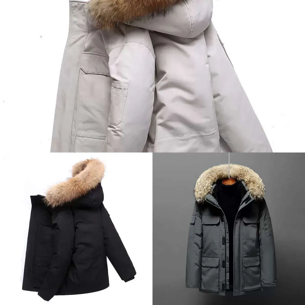 Articolo di moda. Giacche da uomo Cotone invernale Parka da donna Fashiongoose Giacche a vento da esterno Coppie Cappotti caldi addensati Designer personalizzato canadese