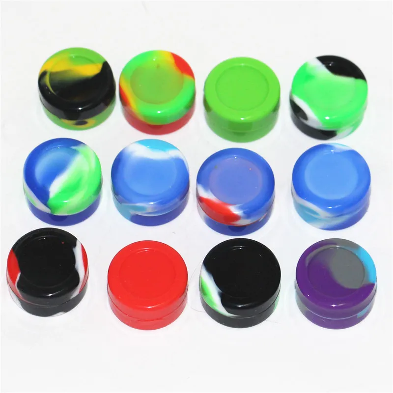 5ml Silicone Container Jars Container Silicone Container For Oil Crumble Wax Silicone Jars Dab