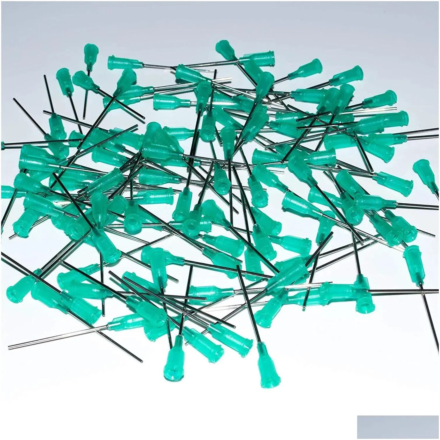 wholesale 100pcs dispensing needles with luer lock 14ga 15ga 16ga 18ga 20ga 21ga 22ga 23ga 25ga 27ga x 1.5inch blunt tip syringe