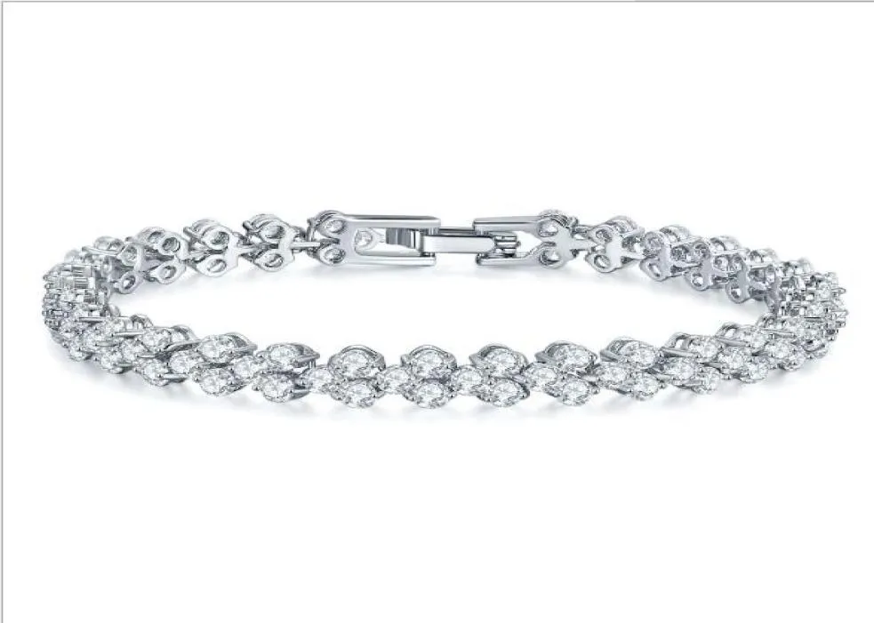 Bracelet de Tennis délicat en laiton Cz pour femmes, bijoux en zircone cubique, diamant, charme votre mode, votre Style, nickel 3717321