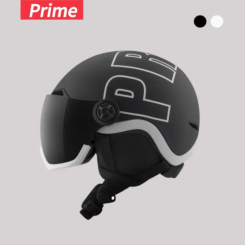 Hełmy narciarskie Prime Helmet Goggle Integrallymolded PCEPS Highquality Outdoor Sports Snowboard Snowboard 231130