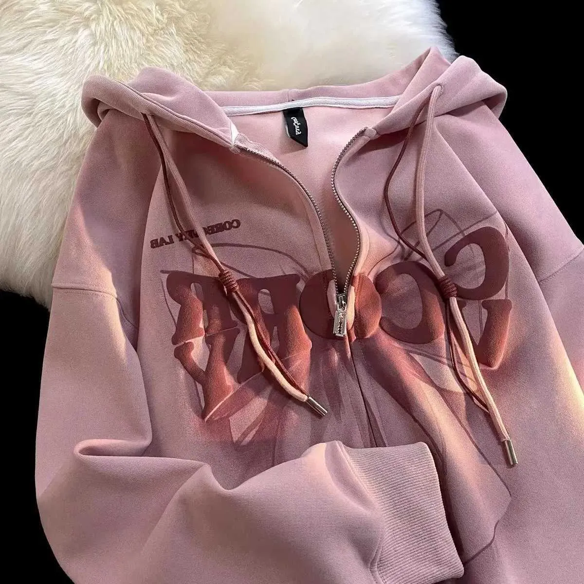 2023 New Zip Up Graphic Hoodies: Sweet Cool Wind Bow Zipper 2023 New Zip Up Graphic Hoodies: Sweet Cool Wind Bow Zipper