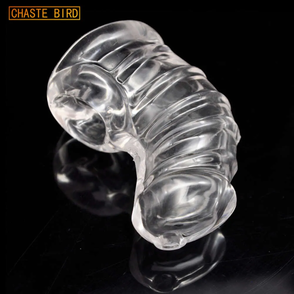 New Detained Male Flex TPR soft body chastity cage A344