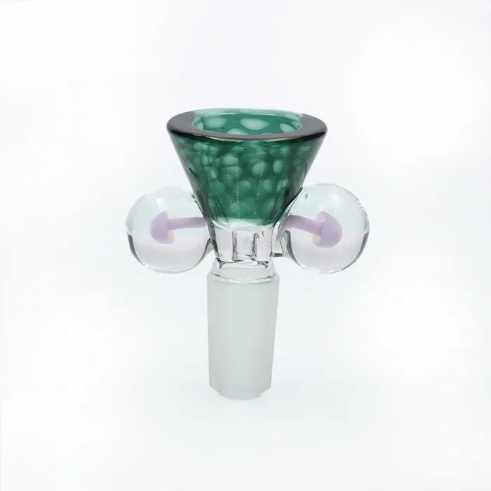 14mm Joint mâle verre lourd toboggan bol Bong tuyau d'eau