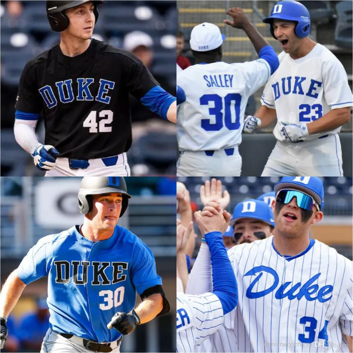 Custom Devils Baseball 17 James Tallon 24 Chad Knight 37 Colin Robson 31 Fran Oschell III 1 Jimmy Romano N'importe quel nom de numéro Hommes cousus Jersey