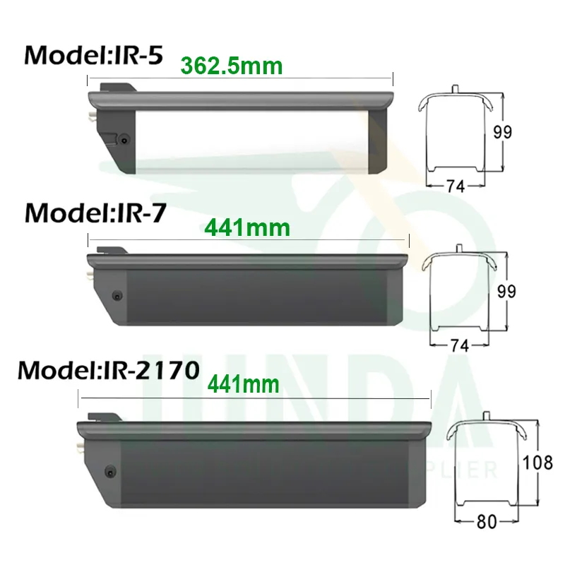 Dual Ebike Battery Reention Rhino 21700 Lithium Battery For Electric Bicycle Batteries 48v 52v 20ah E-bike akku for Escape Pro Rize City Leisure Ecobike LX500 Tor Plus