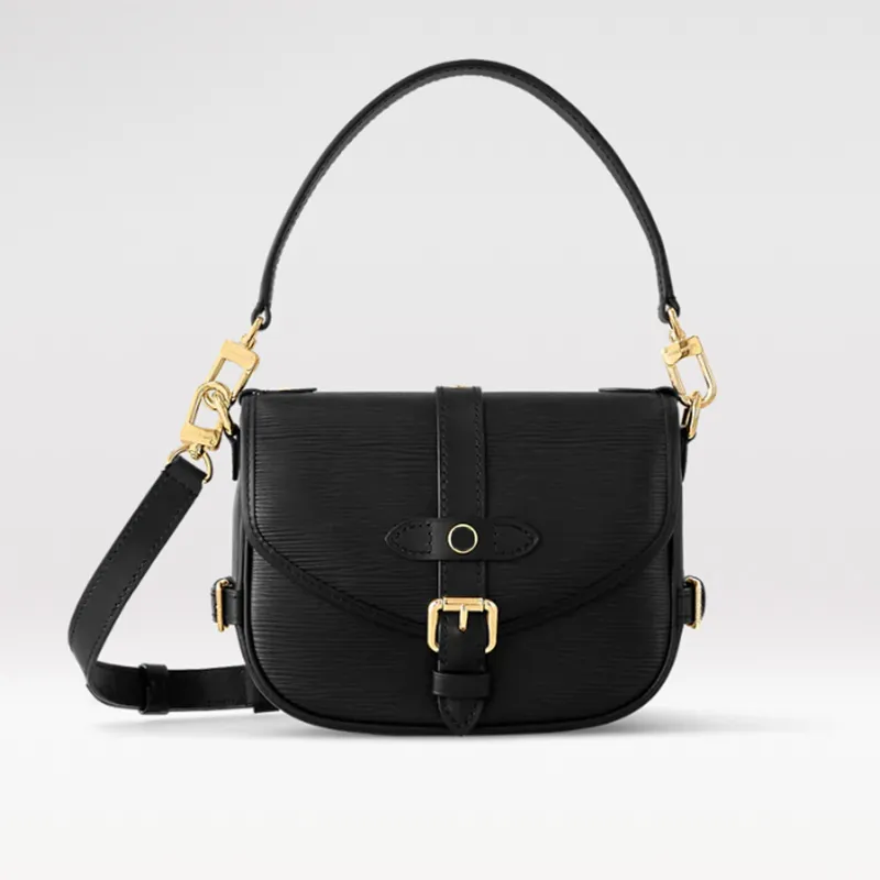 Designer Women Black Brown Leather Small Tote Bag