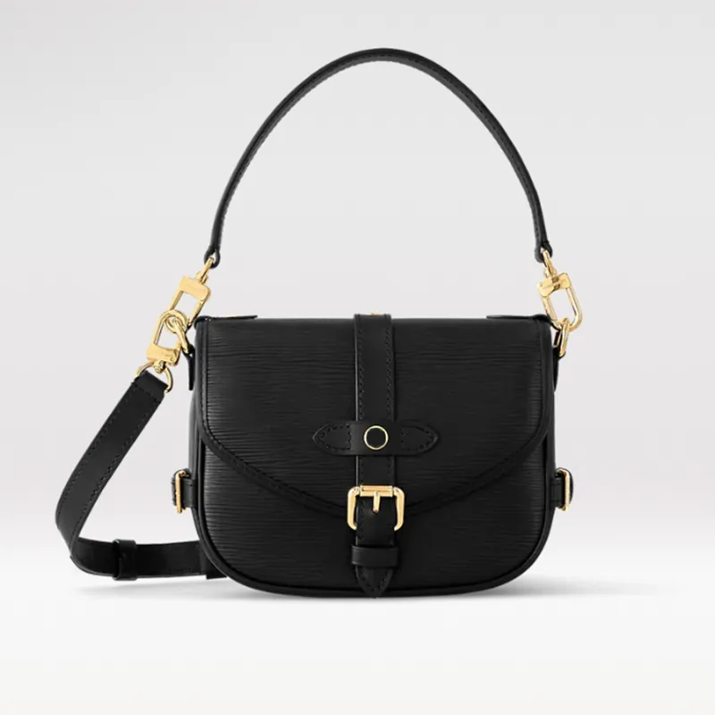 Borsa tote piccola in pelle marrone nero firmata da donna