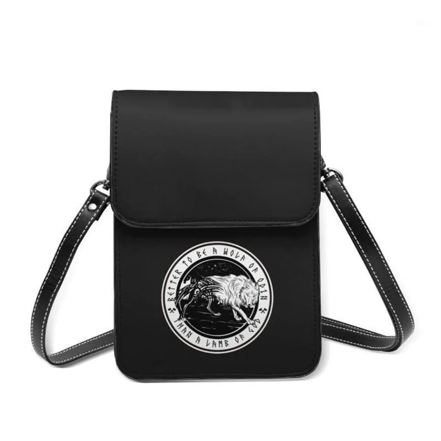 Sacos de noite Teen Wolf Bolsa de ombro Streetwear Mulher Presente de telefone móvel Retro Leather248z