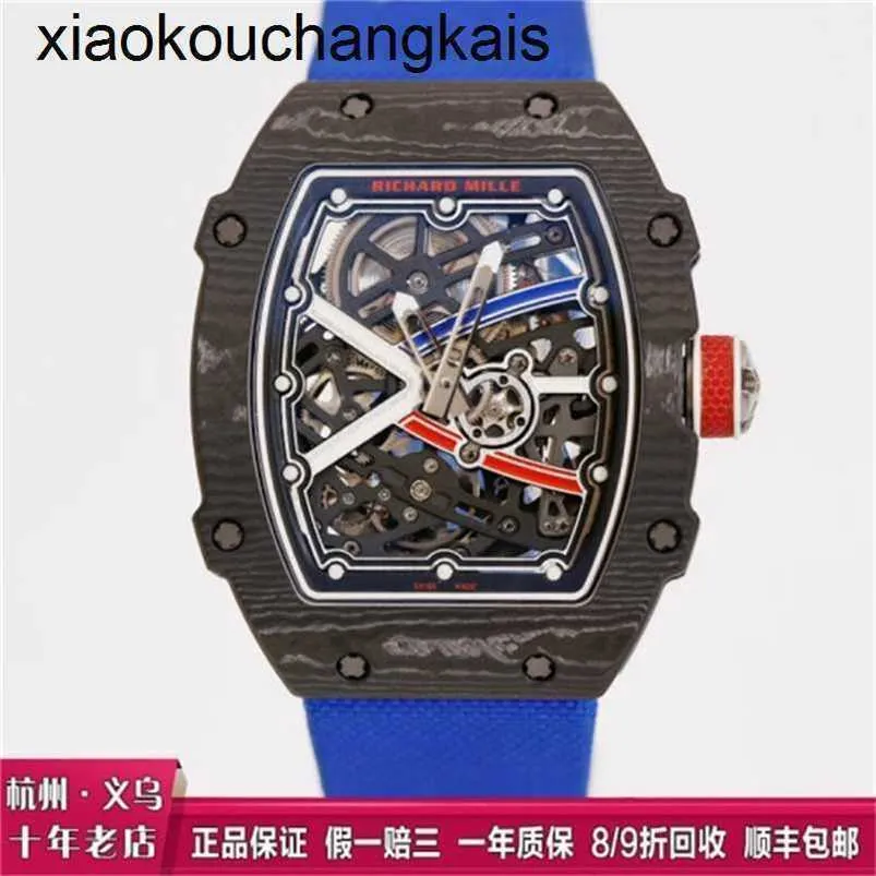 Miers horloge RichasMilers Bbr Factory Tourbillon Koolstofvezel Millers Swiss Waterproof Top Clone RM67-02 Horloge NTPT koolstofvezel horloge Luxe horloge RM67-02