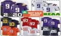 9 Joe Burrow Jerseys 2020 LSU Tigers Clemson 16 Trevor Lawrence NCAA 9 Travis Etienne Jr 97 Nick Bosa 26 Saquon Barkley Football