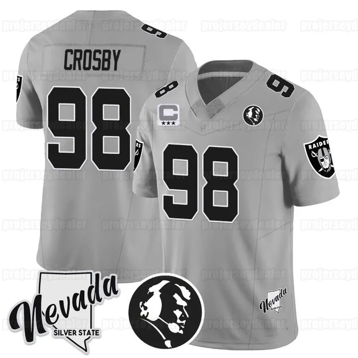 RAIDERS CROSBY 98 ユニフォーム 2XL no 98. Maxx Crosby LV Raiders Limited Jersey-Black | eBay