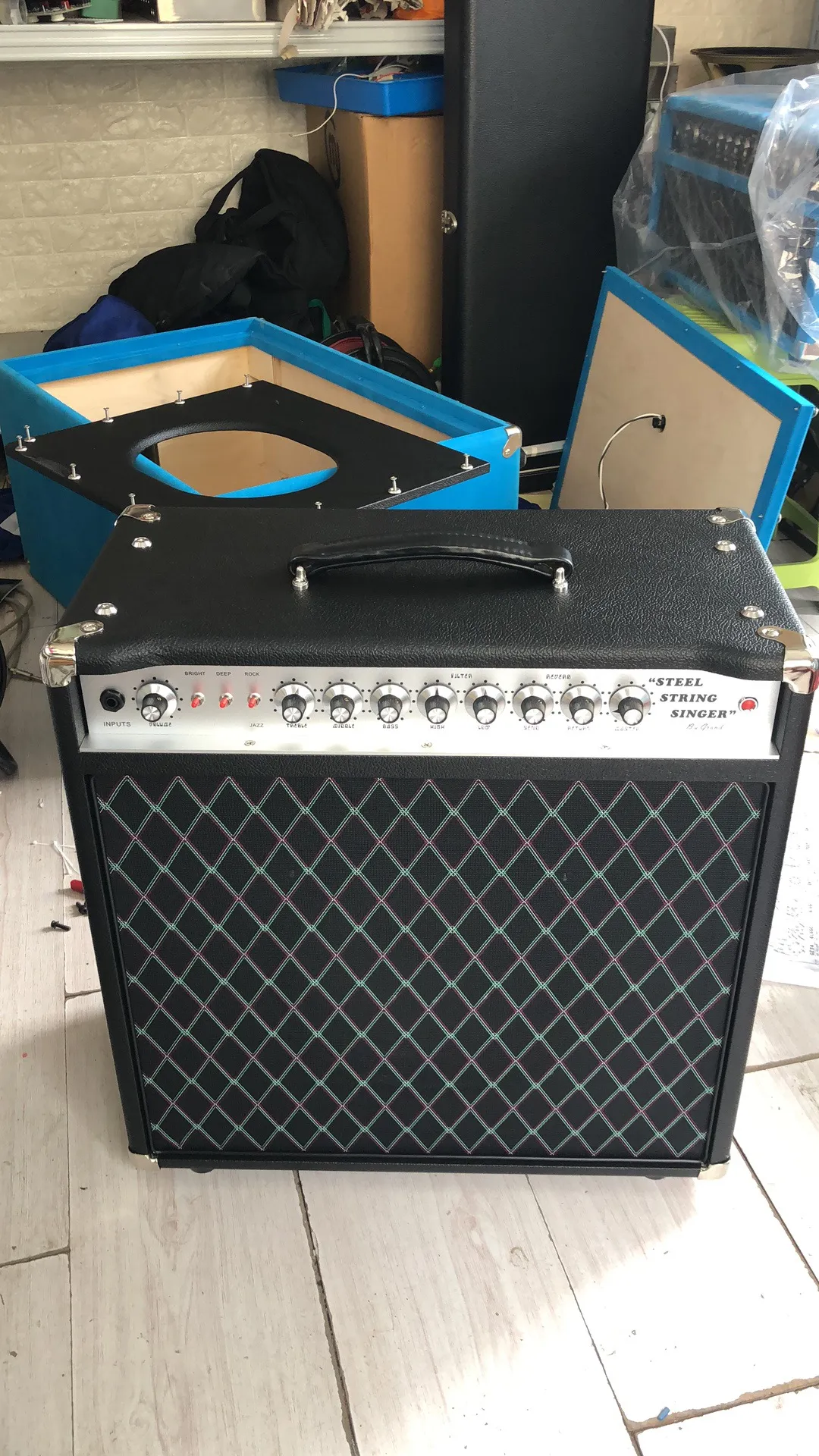 Custom Dumble Tone SSS Steel String Singer Chassis Head Combo door Grand 20W G12-65 Speaker Accepteren SSS ODS OEM