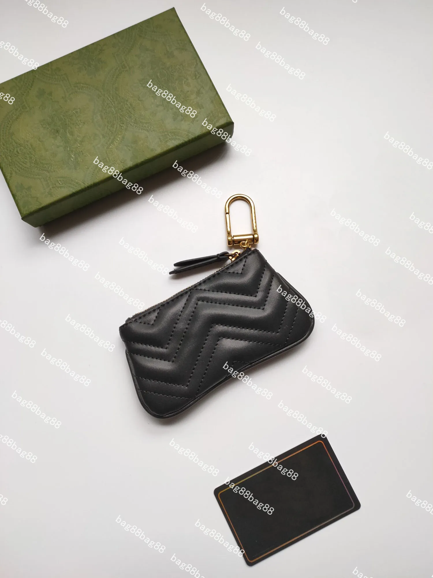 Nieuwe portemonnees sleutel portemonnee pochette klein zakje ontwerper mode lippenstift tassen dames heren sleutelhanger creditcardhouder portemonnee luxe mini portemonnee tas 671773