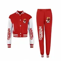 Men`s Tracksuits men`s Tracksuits The Promised Neverland Anime Baseball Jackets Pants Suit Cosplay Cute Sweet Girl Women Sportswear Tracksuit OutfitsMen`s 49iC#