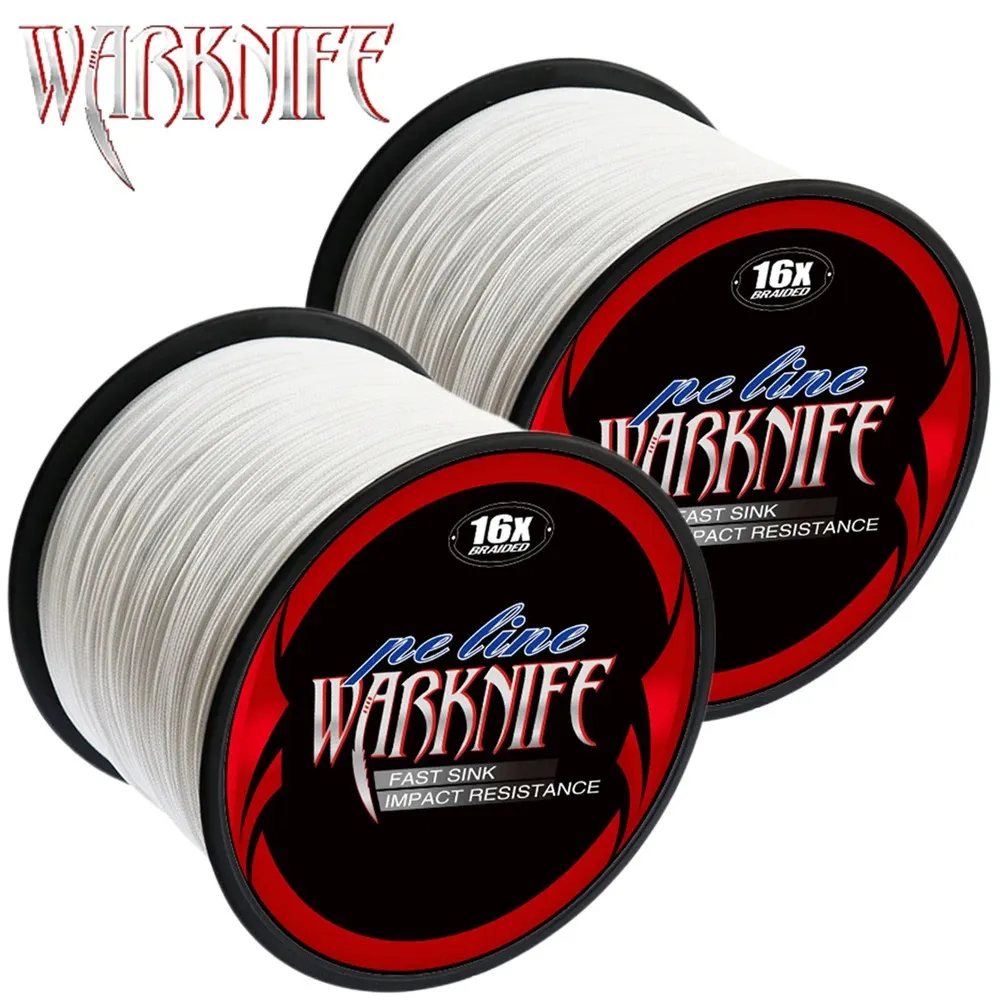 Warknife 16 Strand PE Microfilament Braided Fishing Line Extreme Japan Braided  Fishing Line With Hollow Core, 100M 2000M Lengths, 20LBs 500LBS Resistance,  White 231201 From Huo05, $18.19