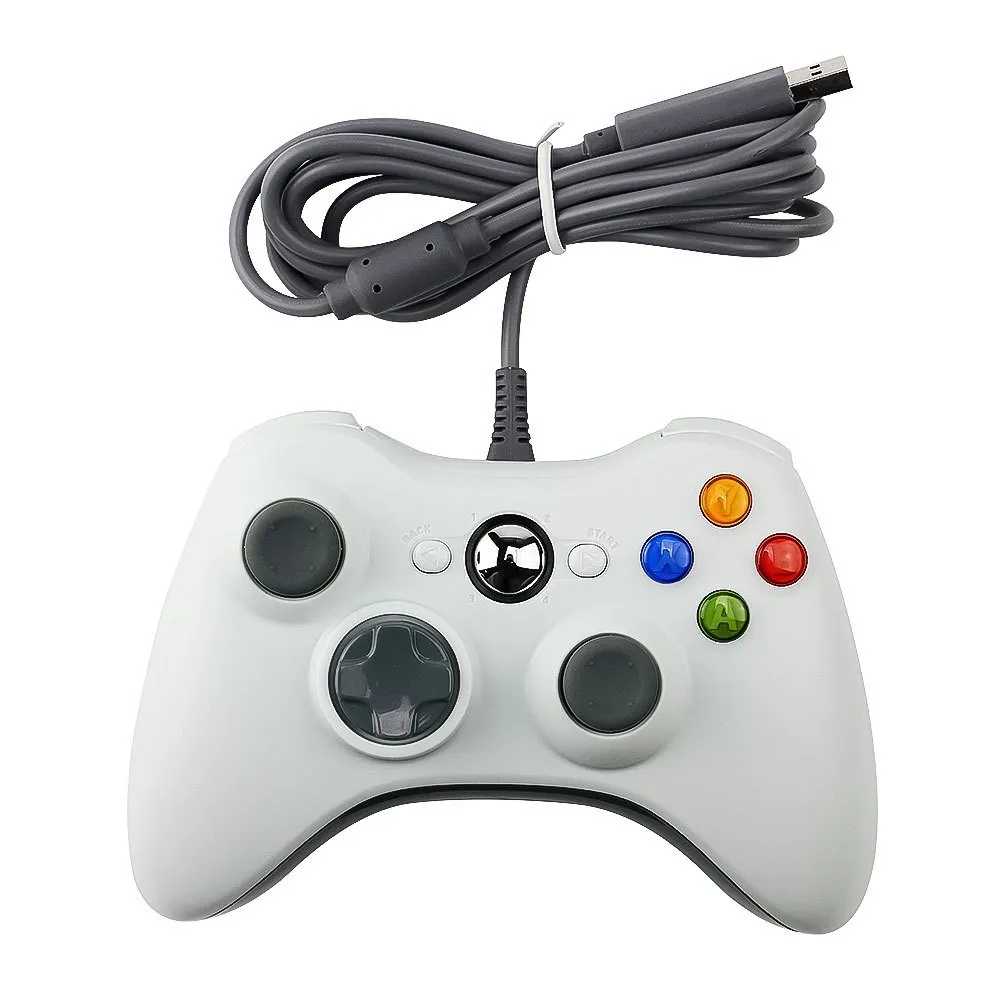 USB Wired Gamepad Console handle For Microsoft Xbox 360 Controller Joystick Games Controllers Gampad Joypad Nostalgic with Retail Package