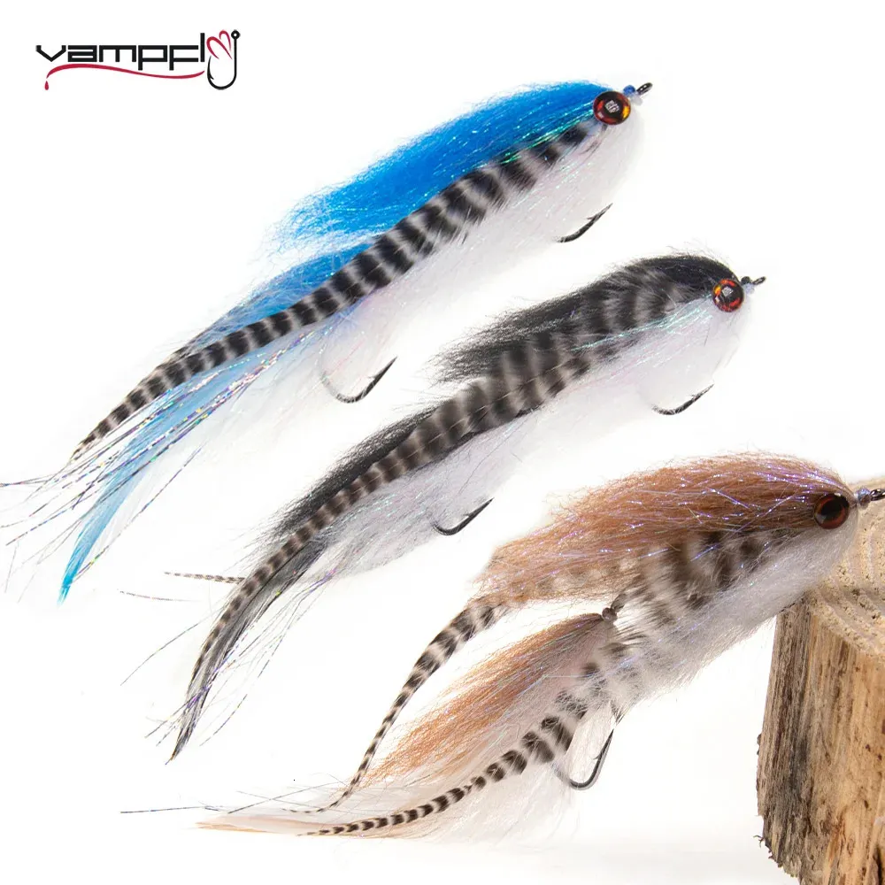 Baits Lures Saltwater Fishing Fly Articulated Fish Spine Grizzly