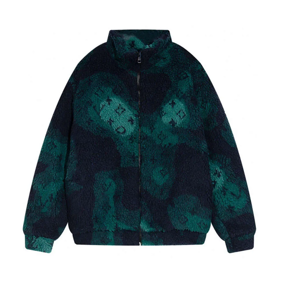 23ss Unisex shearling jacquard camouflage coltrui fleecejack voor heren en dames Grote voorraad is gearriveerd Welkom bij het plaatsen van uw bestelling Maat M-L-XL-XXL twee kleuren