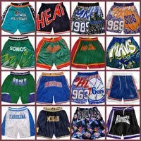  Black Supersonic JUST DON San Multi Antonio White Spur Basketball Shorts Memphi Grizzlie  Philadelphias 76er New Orange  Yellow Knick 03