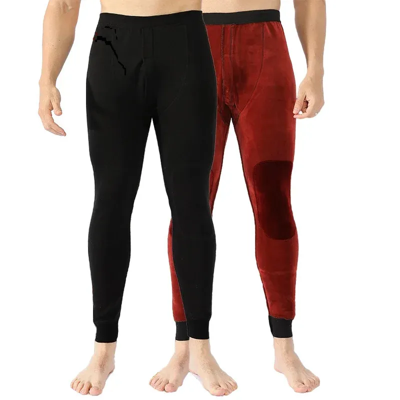 Herren-Thermounterwäsche, Winter-Thermounterwäsche, Herren-Fleece-Unterhose, hält warm, Therol-Leggings, schützt das Knie, Höschen 231130