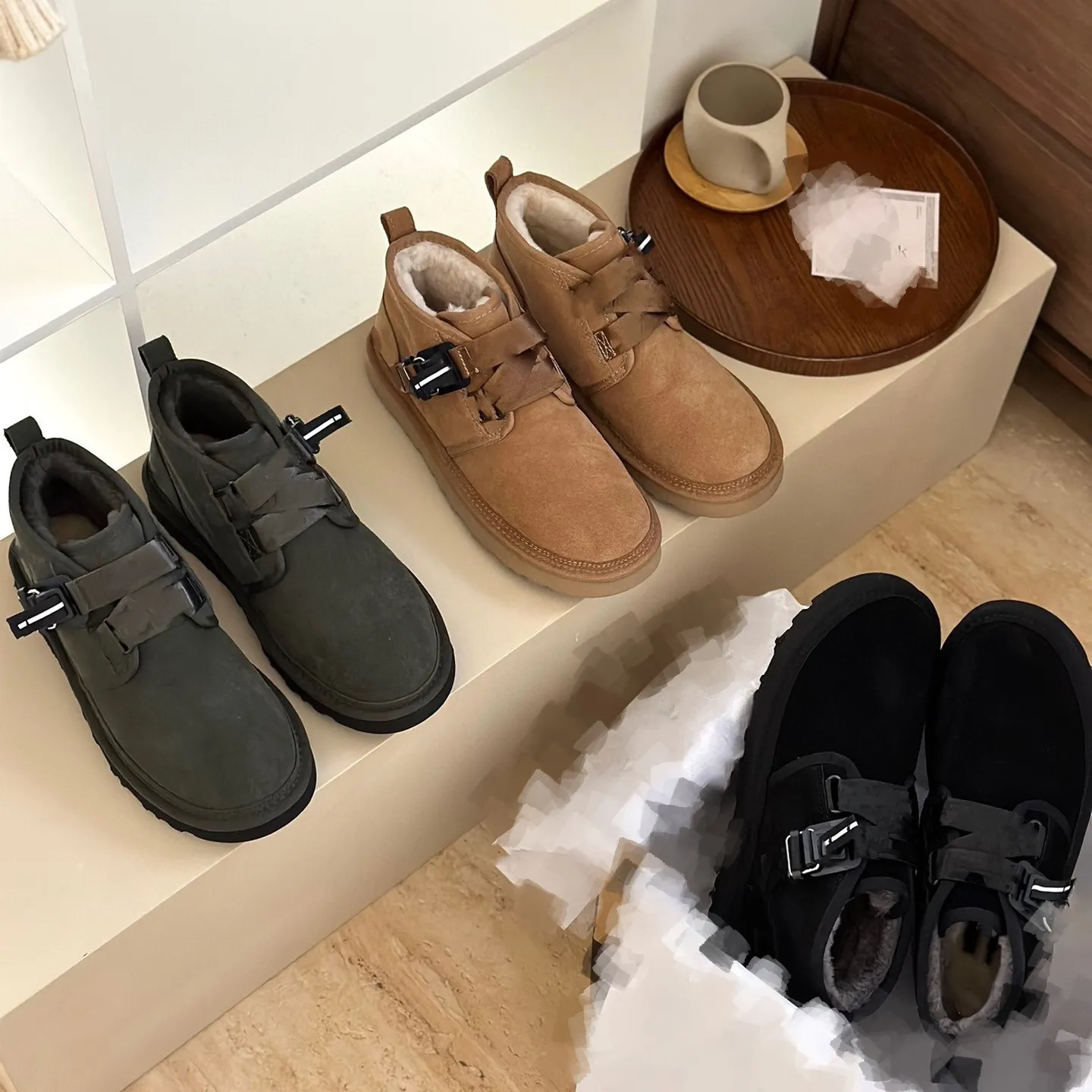 Mens Neumel Snapback Suede Boots Uggsboot Tasman QUICKCLICK Chukka