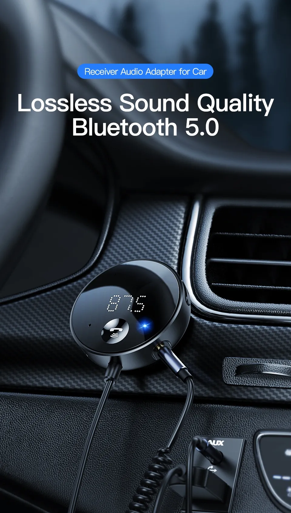 Bluetooth 5.0 Car Audio Transmitters Wireless FM... From Petpaws ...