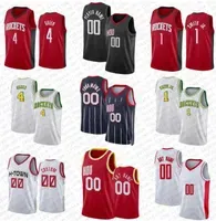 Mens Womens Youth ``Rockets``Custom 16 Usman Garuba 51 Boban Marjanovic 1 Jabari Smith Jr. 4 Jalen Green Hakeem 34 Olajuwon Basketball Jersey