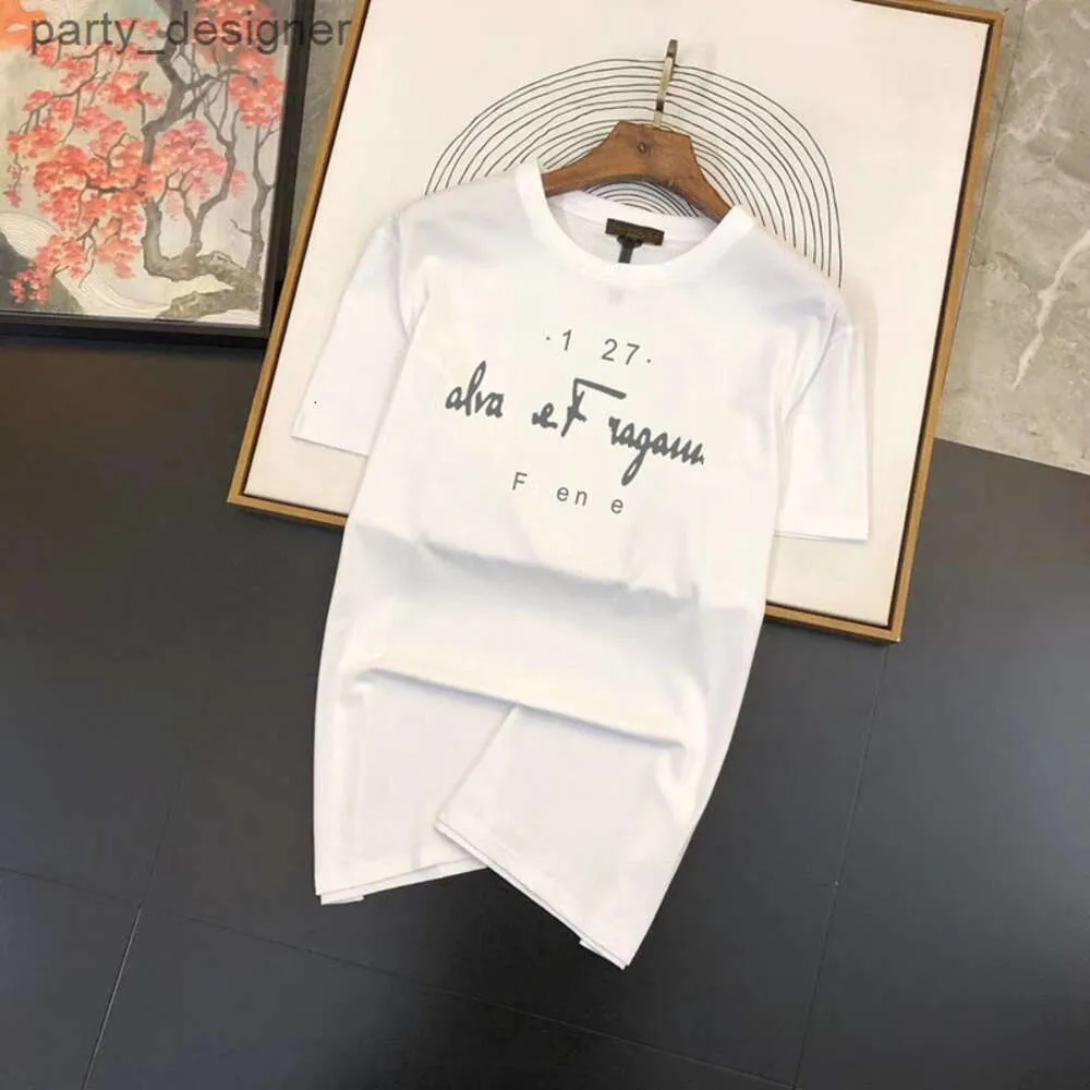 Luxury Designer High Quality ferragamo shirts hoodie feragamos mens t shirt 2023 New short-sleeved