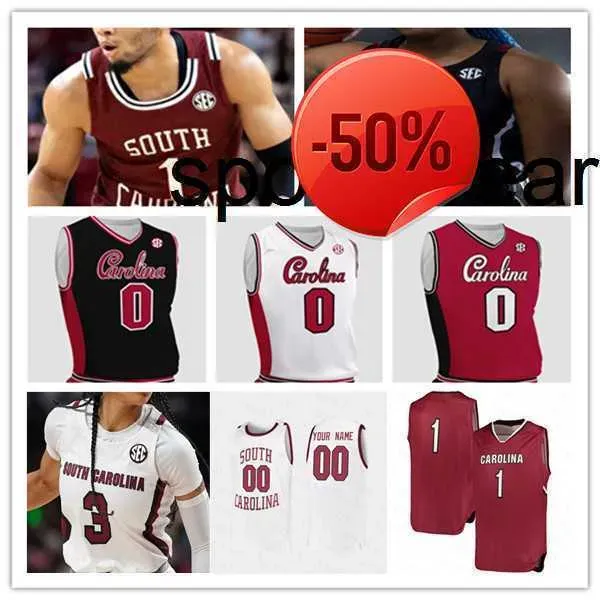 Maglia da basket personalizzata Ncaa South Carolina Games College Jermaine Couisnard Erik Stevenson James Reese V Devin Carter Keyshawn Wildens