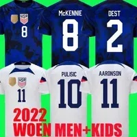 2022 PULISIC USAS tee soccer jersey word cup kits united states MGDPP 22 23 football mens AARONSON 2023 REYNA McKENNIE MORRIS DEST YEDLIN