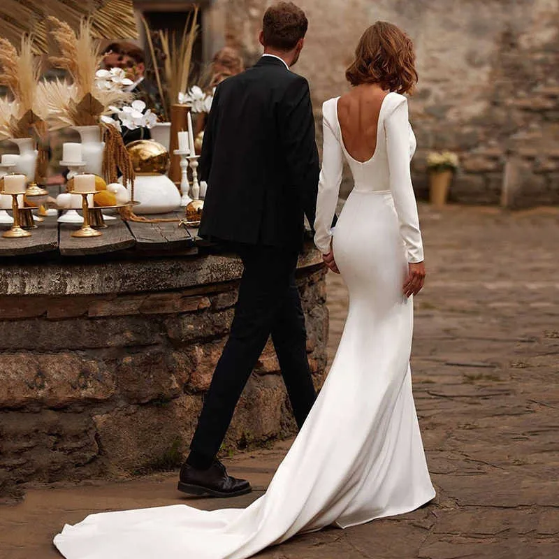 first backless dress Fly Sleeve Ruched Bust Embellished Button Dress, White / XS You can also choose afterpay day Colour:Black Crepe backless wedding dress