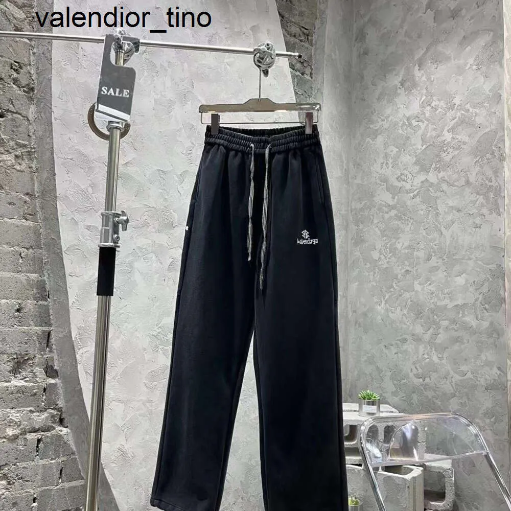 Nuovi pantaloni casual da uomo pantaloni firmati B pantaloni della tuta ricamati pantaloni di marca di moda di lusso lavati leggings in maglia nera pantaloni da donna da uomo