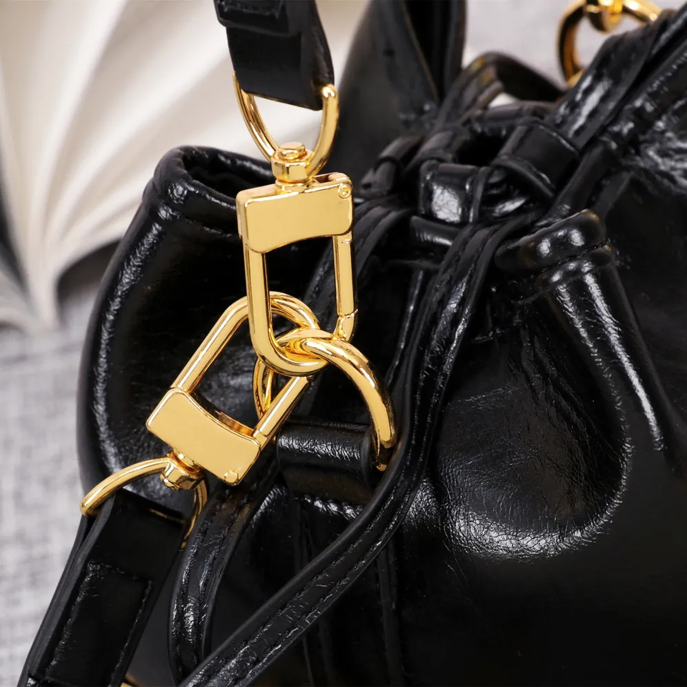 Leather bucket crossbody bag new arrivals
